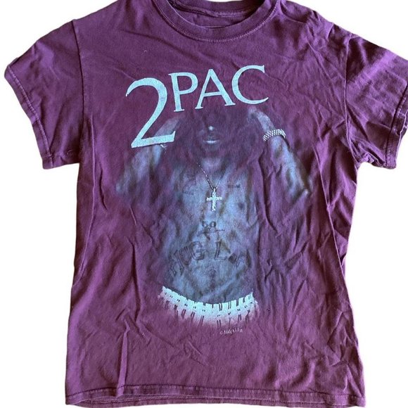 2pac multi Tupac Shakur Graphic T-shirt Size Small - Picture 2 of 4